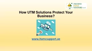 how utm solutions protect your business