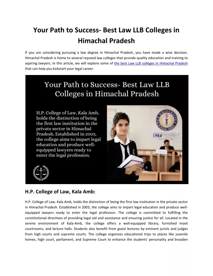 your path to success best law llb colleges