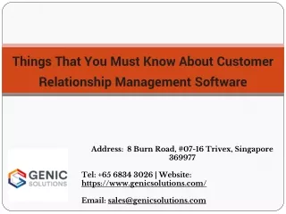 About CRM Software