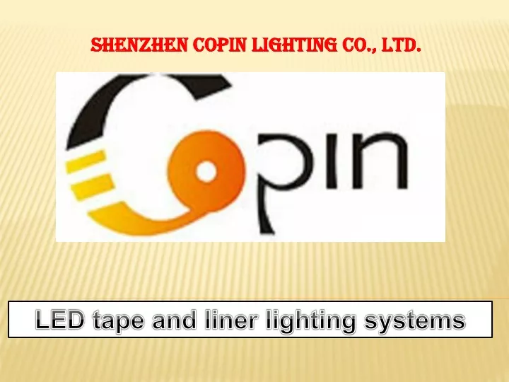 shenzhen copin lighting co ltd