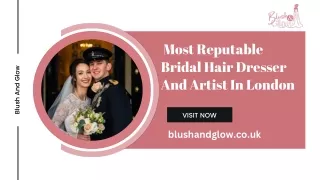 Most Reputable Bridal Hair Dresser And Artist In London