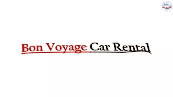 bon voyage car rental