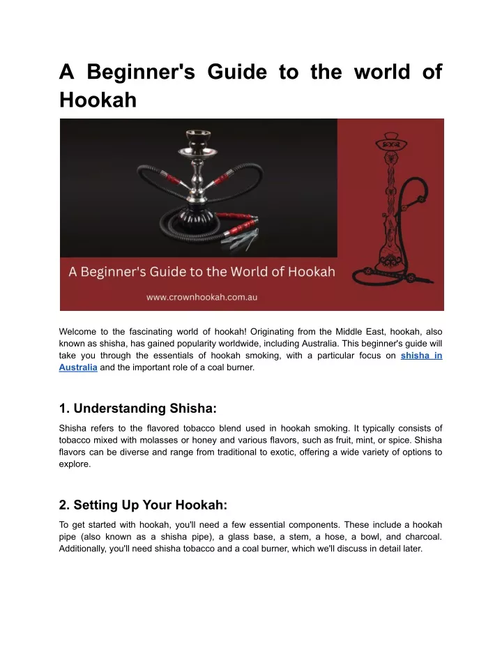 a beginner s guide to the world of hookah