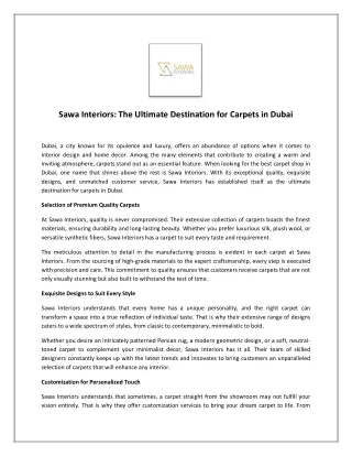 Sawa Interiors UAE: Shop best modern furniture online
