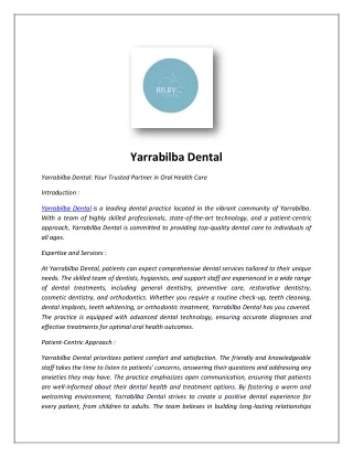 yarrabilba dental