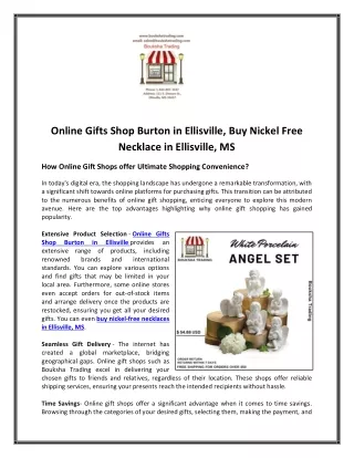 Online Gifts Shop Burton in Ellisville, Buy Nickel Free Necklace in Ellisville, MS