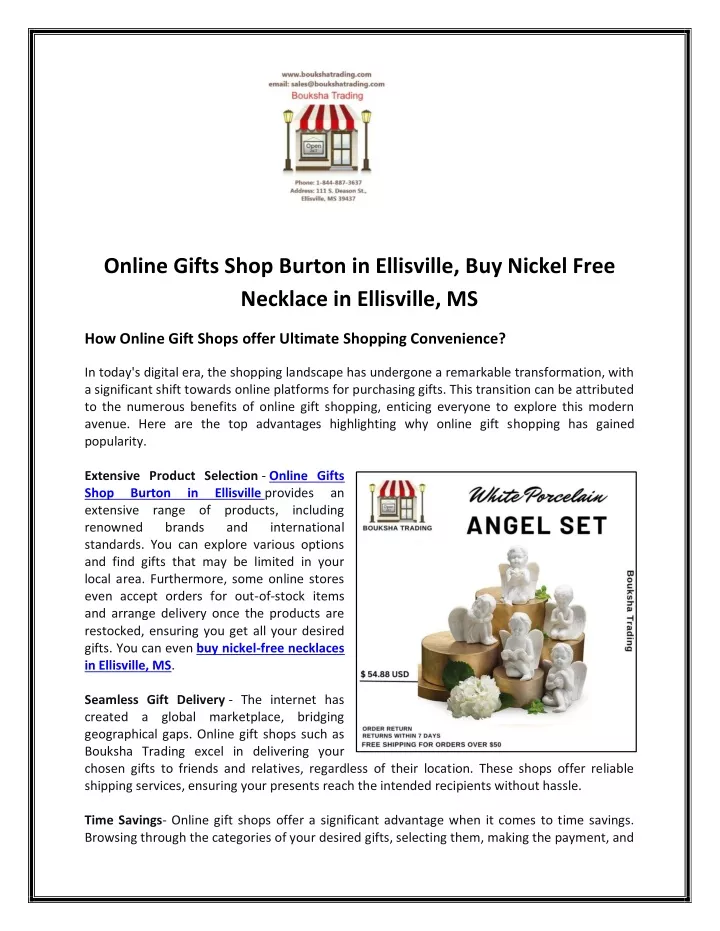 online gifts shop burton in ellisville buy nickel