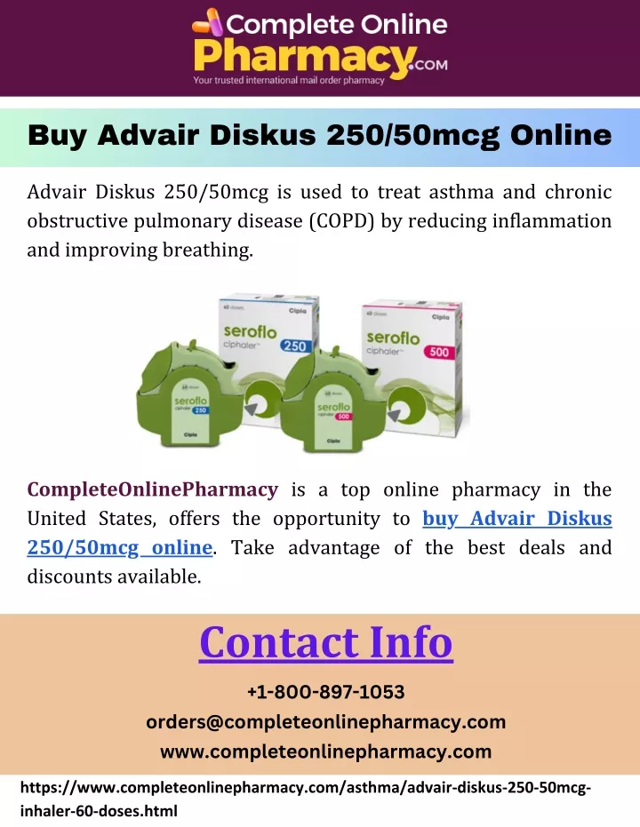 buy advair diskus 250 50mcg online