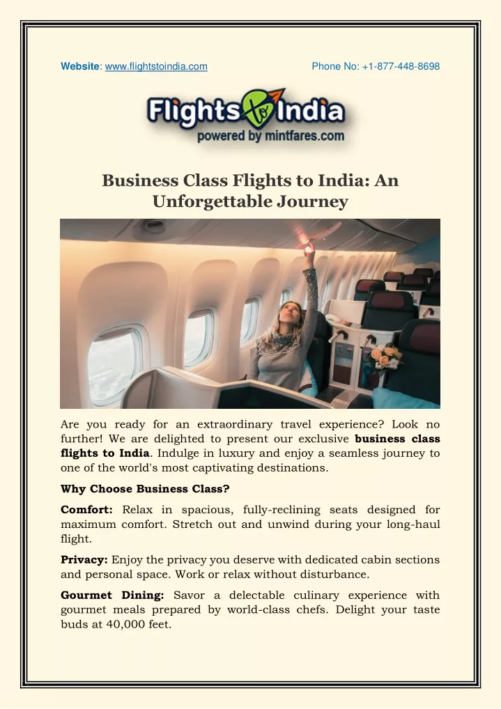 website www flightstoindia com phone
