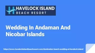 Wedding In Andaman And Nicobar Islands