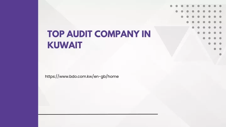 top audit company in kuwait