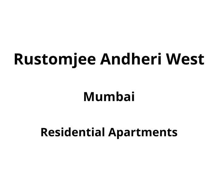 rustomjee andheri west