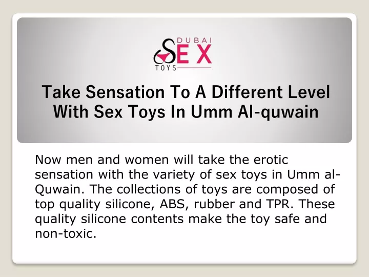 take sensation to a different level with sex toys in umm al quwain