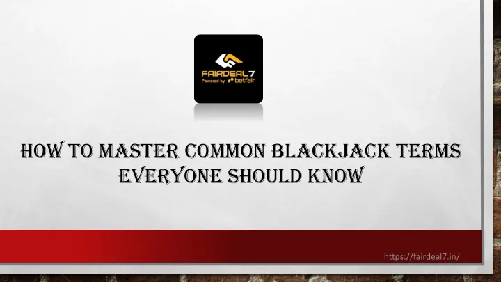 how to master common blackjack terms everyone should know