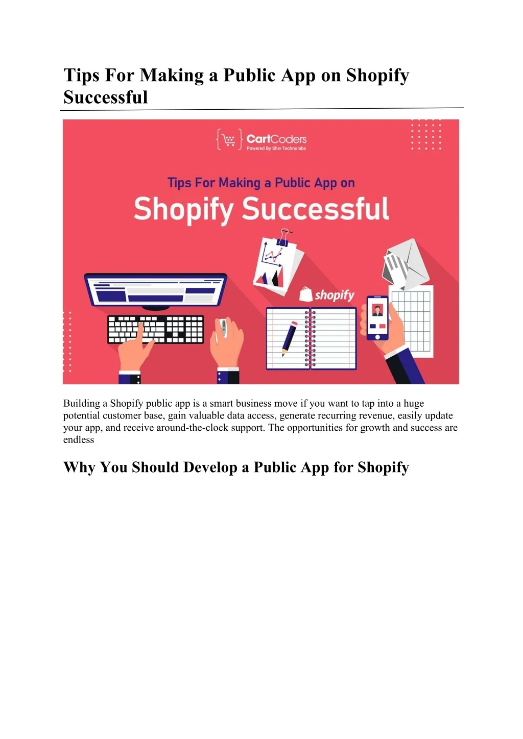 PPT - Tips For Making a Public App on Shopify Successful PowerPoint ...
