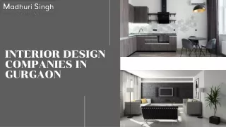 Design Your Perfect Home: Interior Design Companies in Gurgaon