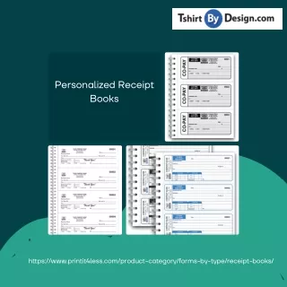 "Customizable Receipt Books | Design Your Own Receipts | Printit4Less"