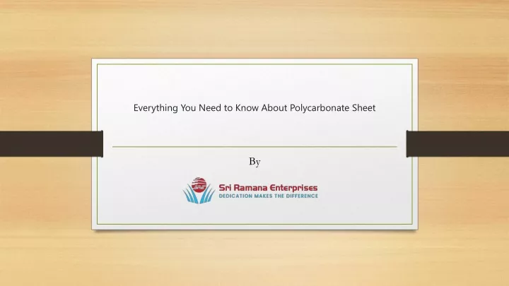 everything you need to know about polycarbonate sheet