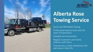 Towing in Devon - Alberta Rose Towing