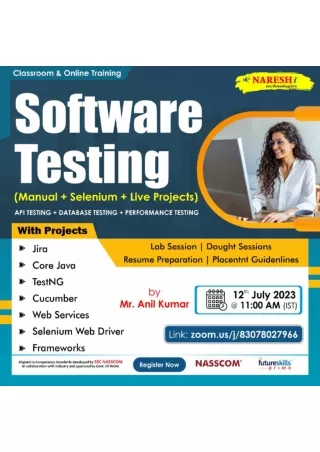Attend Free Demo On Software Testing