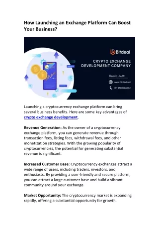 how launching an exchange platform can boost your