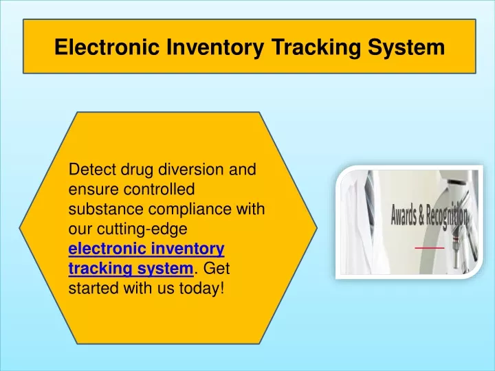 electronic inventory tracking system