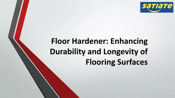 floor hardener enhancing durability and longevity of flooring surfaces