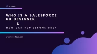 Who is a Salesforce UX Designer