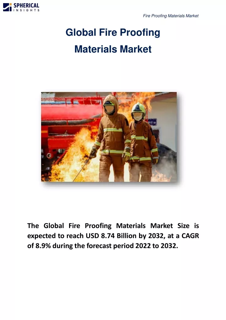 global fire proofing materials market