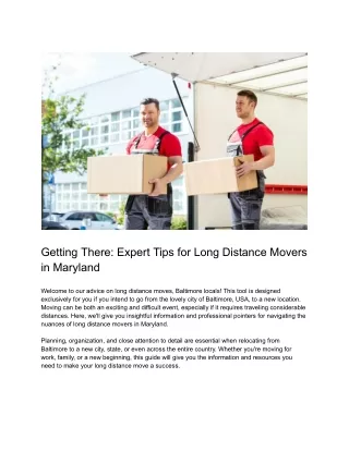 getting there expert tips for long distance