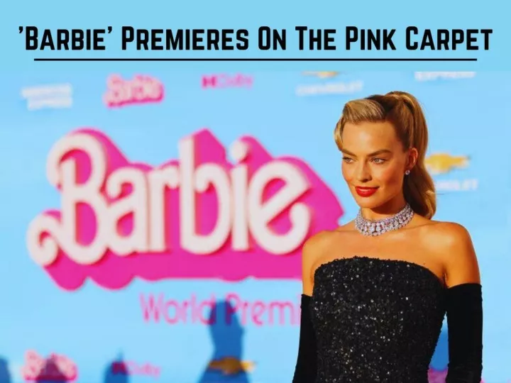 barbie premieres on the pink carpet