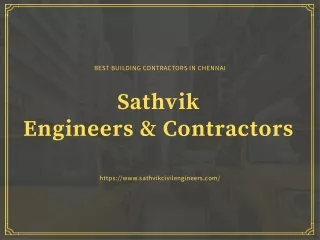 Building Contractors in Chennai.