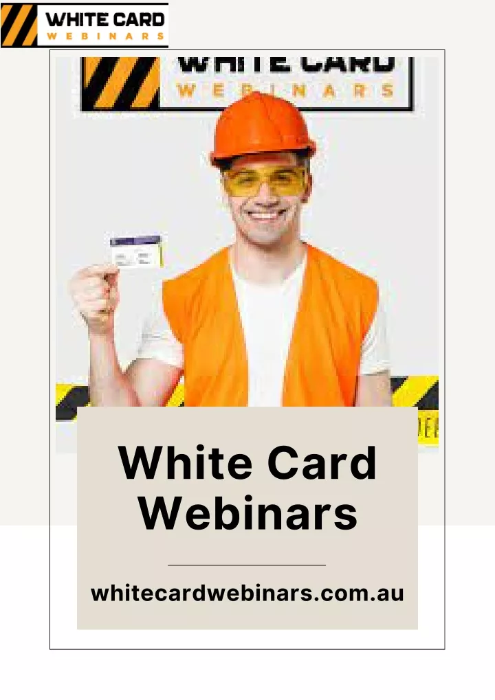 white card webinars