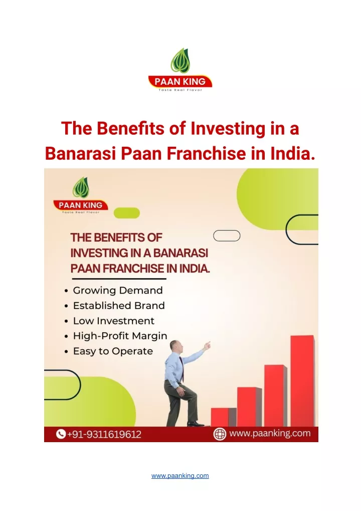 the benefits of investing in a banarasi paan