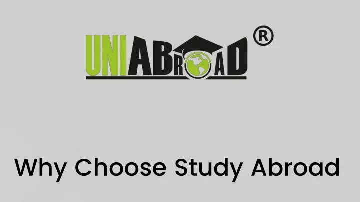 why choose study abroad