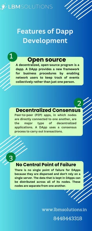 Features of Dapp Development