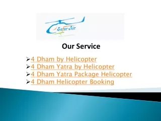 4 Dham by Helicopter