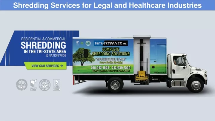 shredding services for legal and healthcare