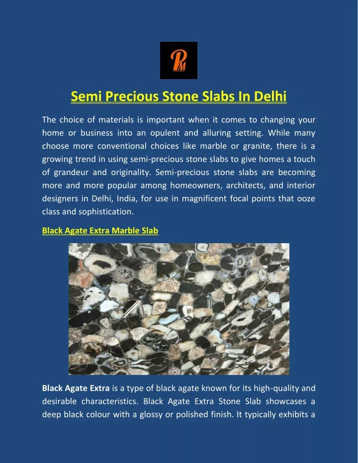 semi precious stone slabs in delhi