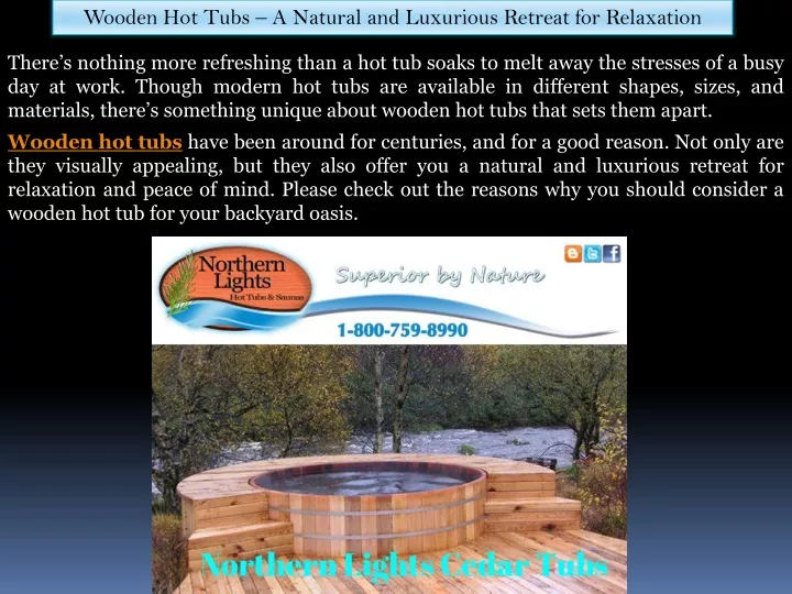 wooden hot tubs a natural and luxurious retreat