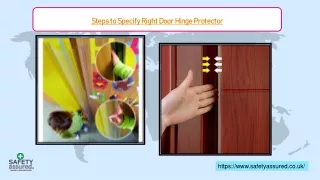 steps to specify right door hinge protector