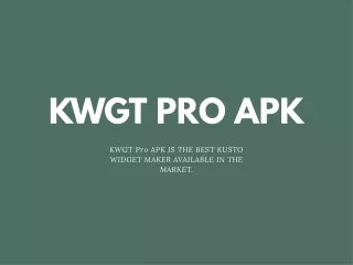 KWGT Pro APK