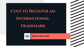 Cost to Register an International Trademark