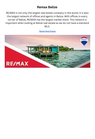 Remax Belize