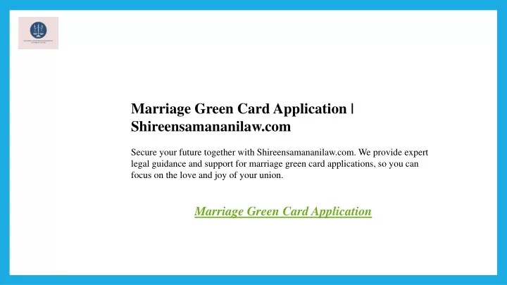 marriage green card application