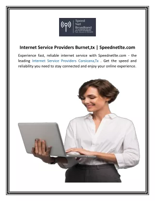 Internet Service Providers Burnet,tx | Speednetlte.com
