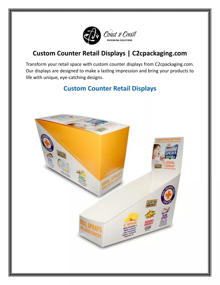 custom counter retail displays c2cpackaging com