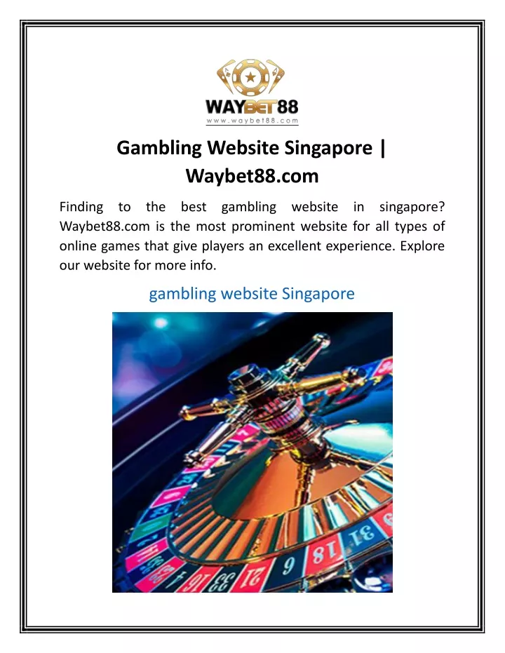 gambling website singapore waybet88 com