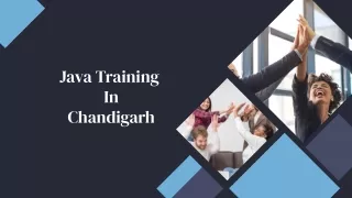 Java Training In Mohali