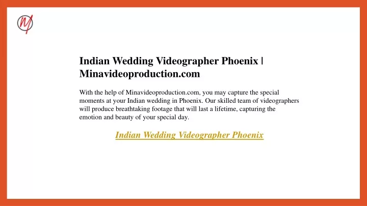 indian wedding videographer phoenix